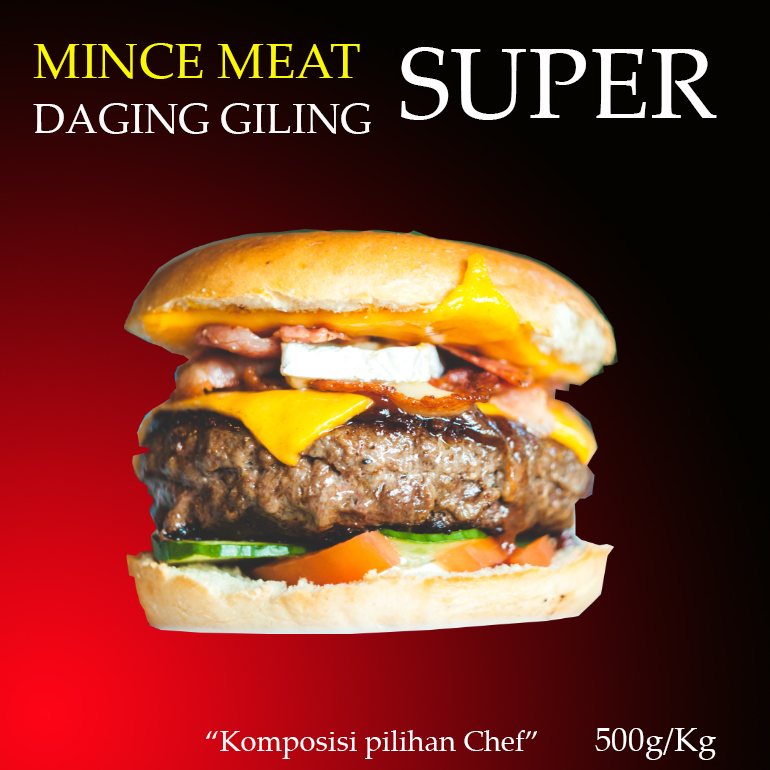 A-09 Daging sapi Bali beef – Minced beef / Daging giling tersedia versi Super dan Premium.