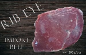 Rib eye imort beef